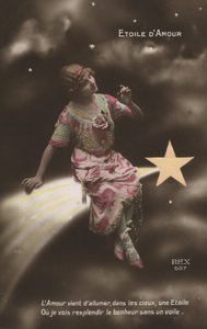 Chica montando una estrella fugaz de French Photographer